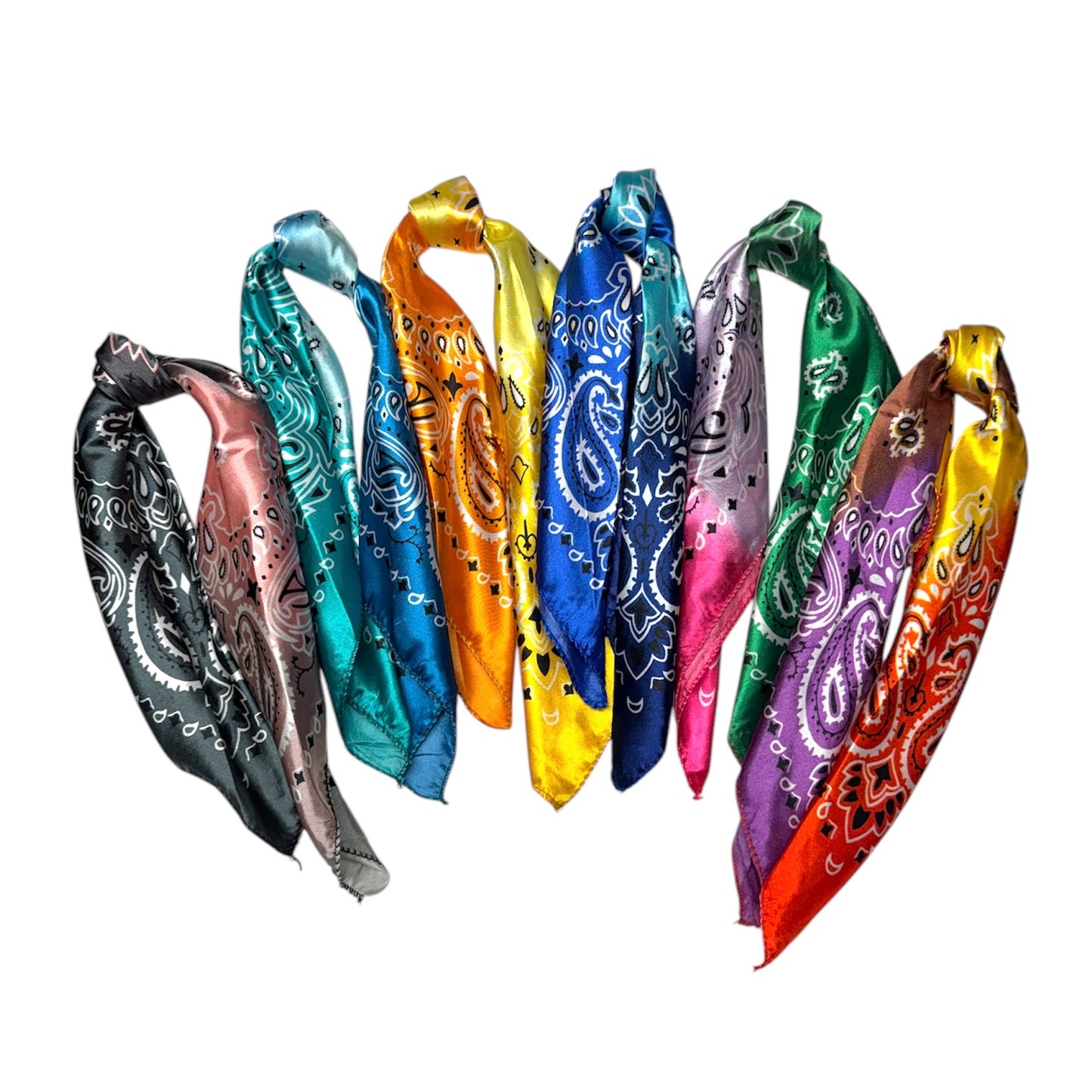 Satin Tie Dye Bandana