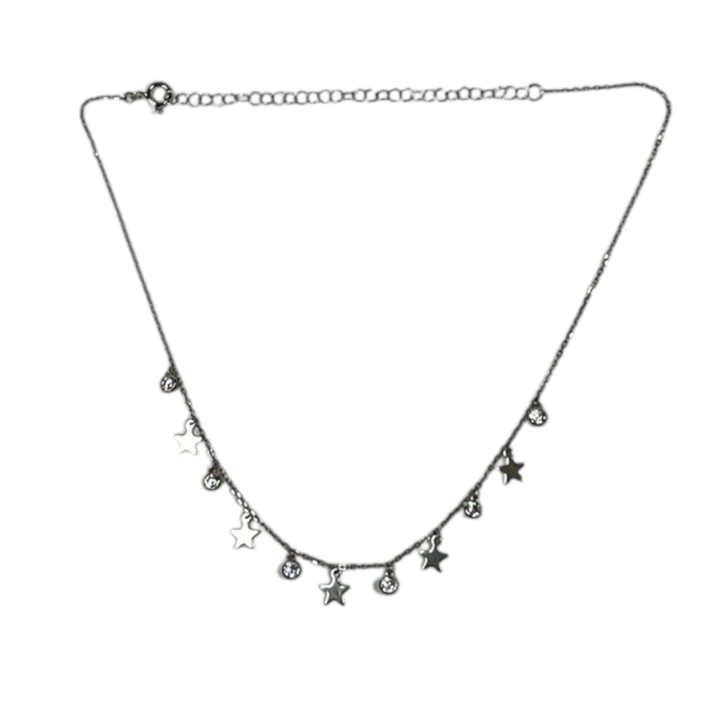Star & Rhinestone Dangle Choker