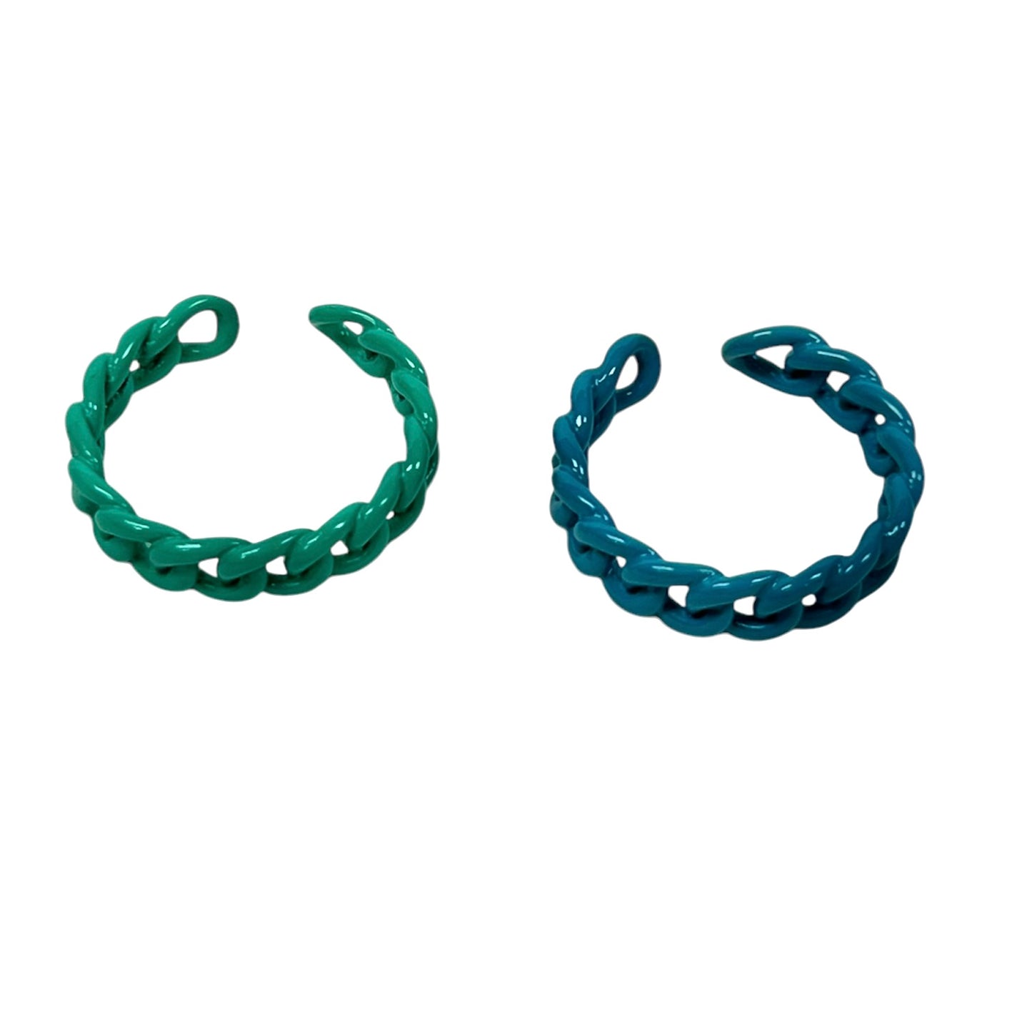 Enamel Braided Cuff Ring