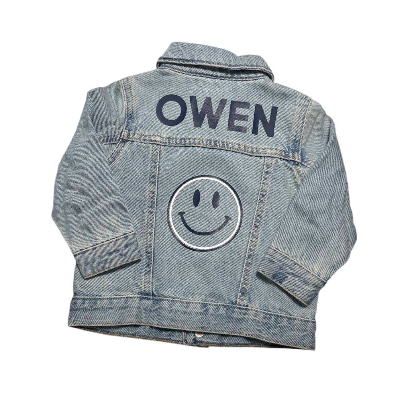 Custom Kids Smile Denim Jacket