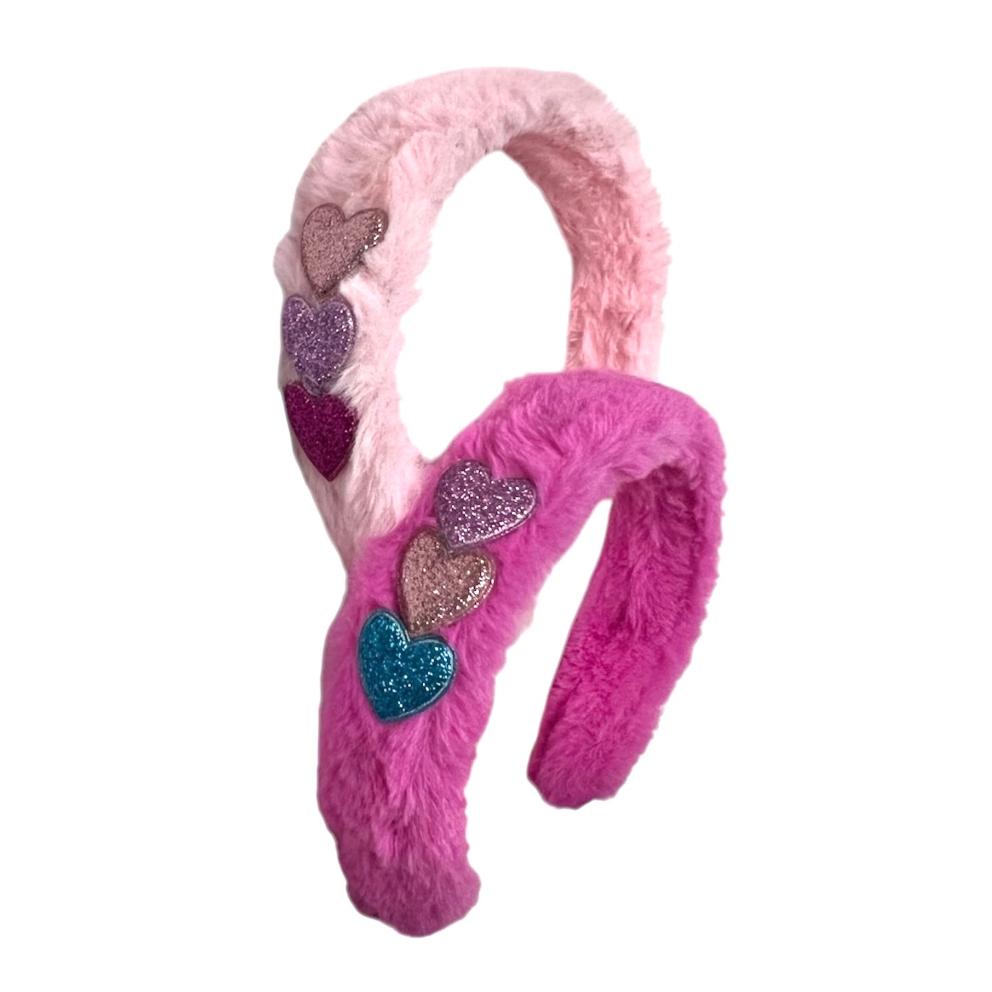 Sparkle Heart Plush Headband