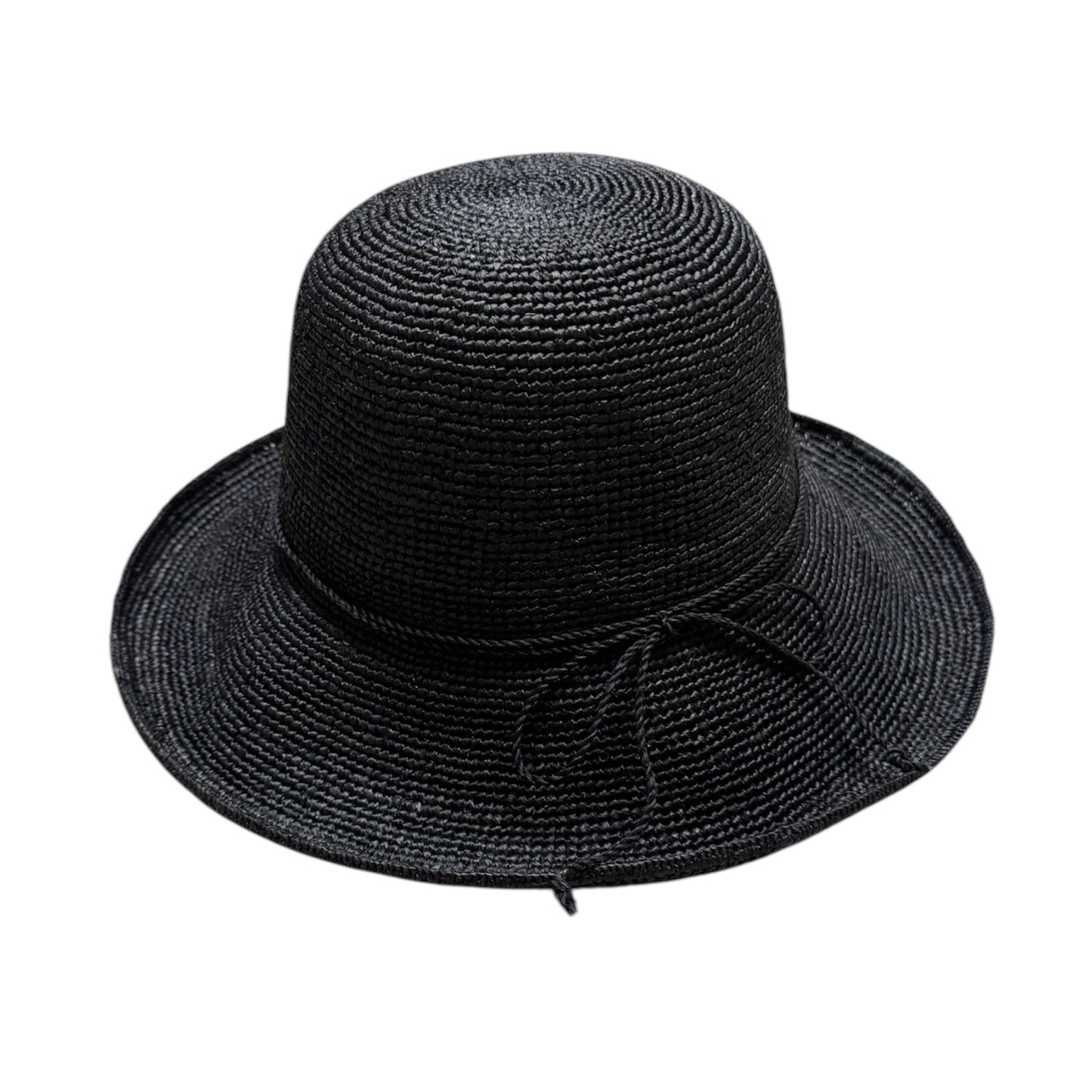 Black Annie Raffia Hat