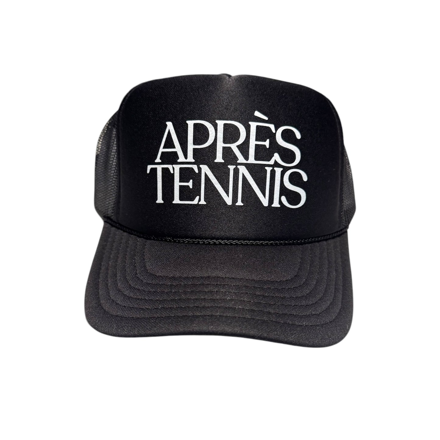 Après Tennis Black Trucker Hat