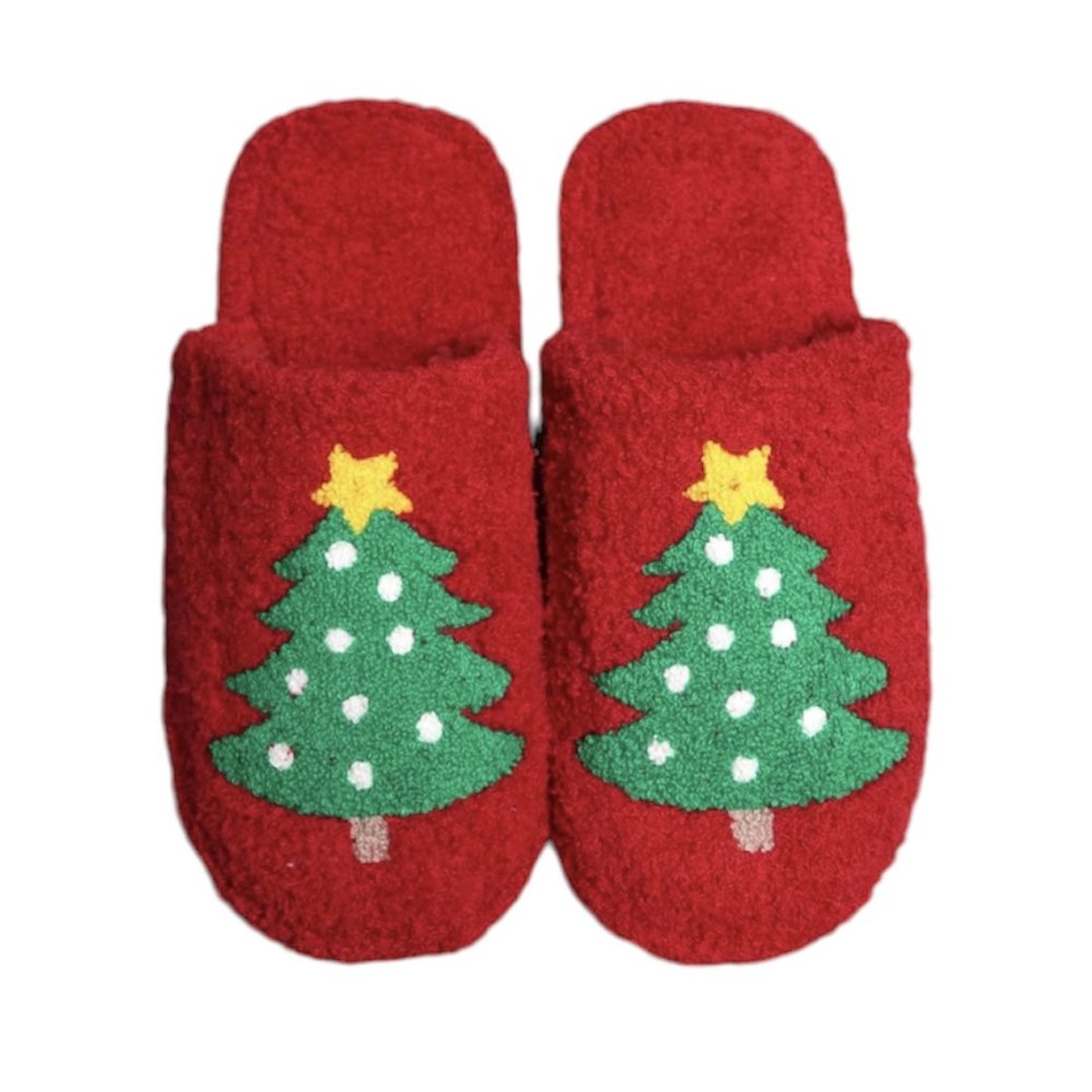 Christmas Tree Slippers