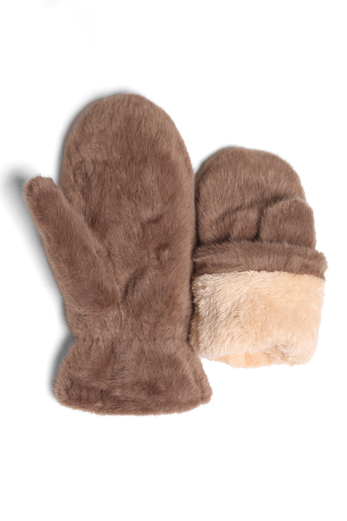 Faux Fur Mittens