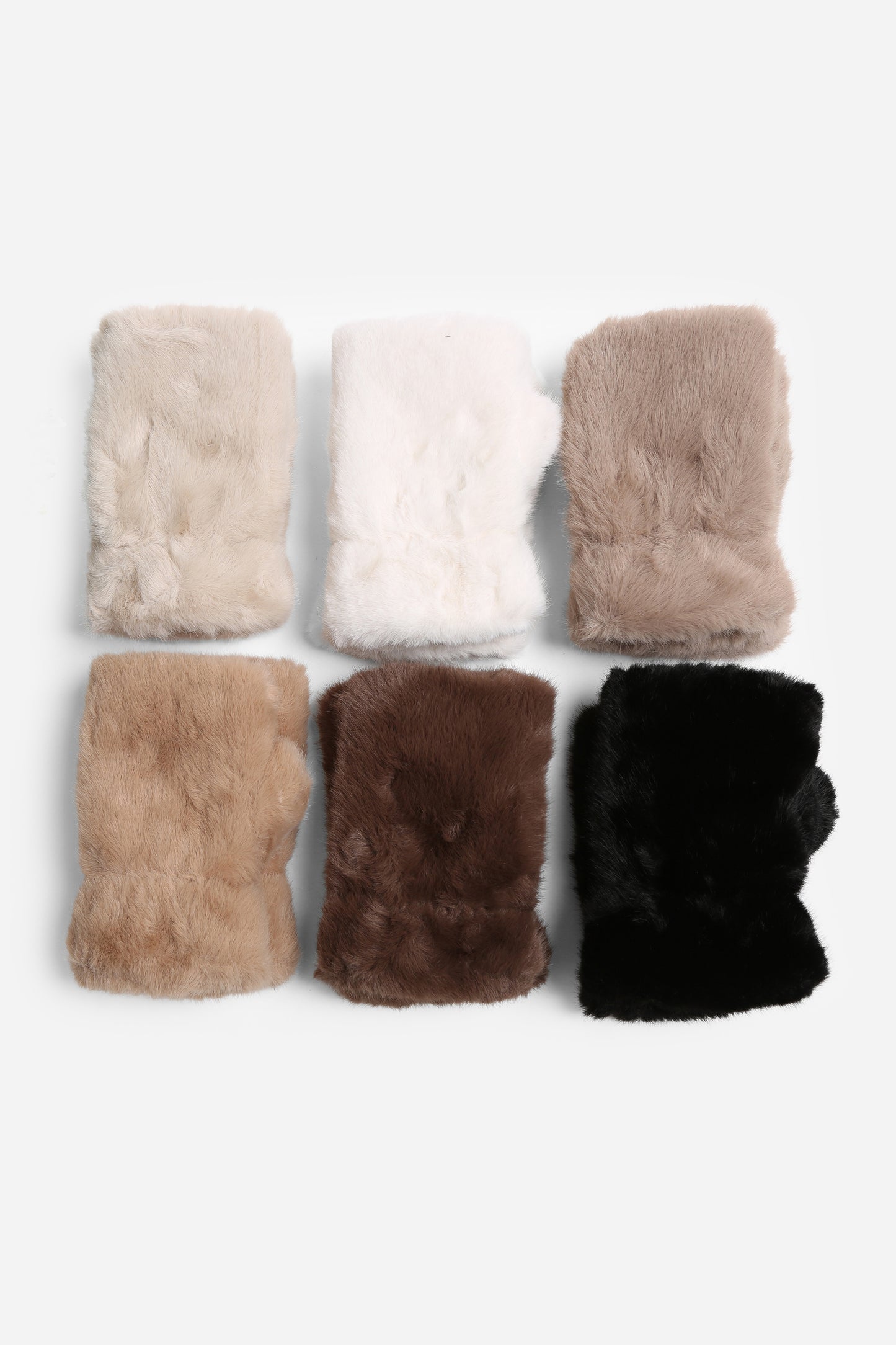 Faux Fur Fingerless Gloves