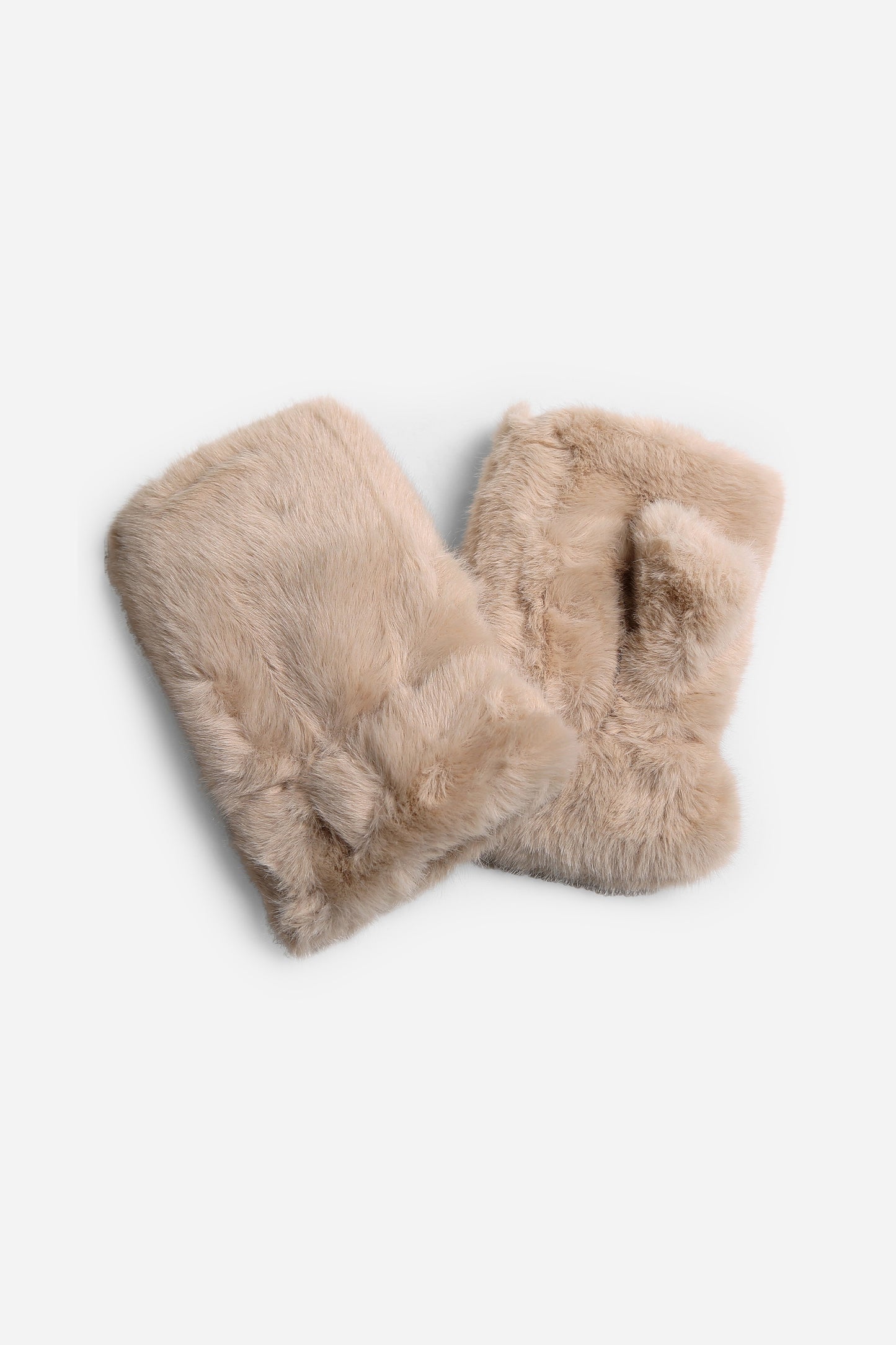 Faux Fur Fingerless Gloves