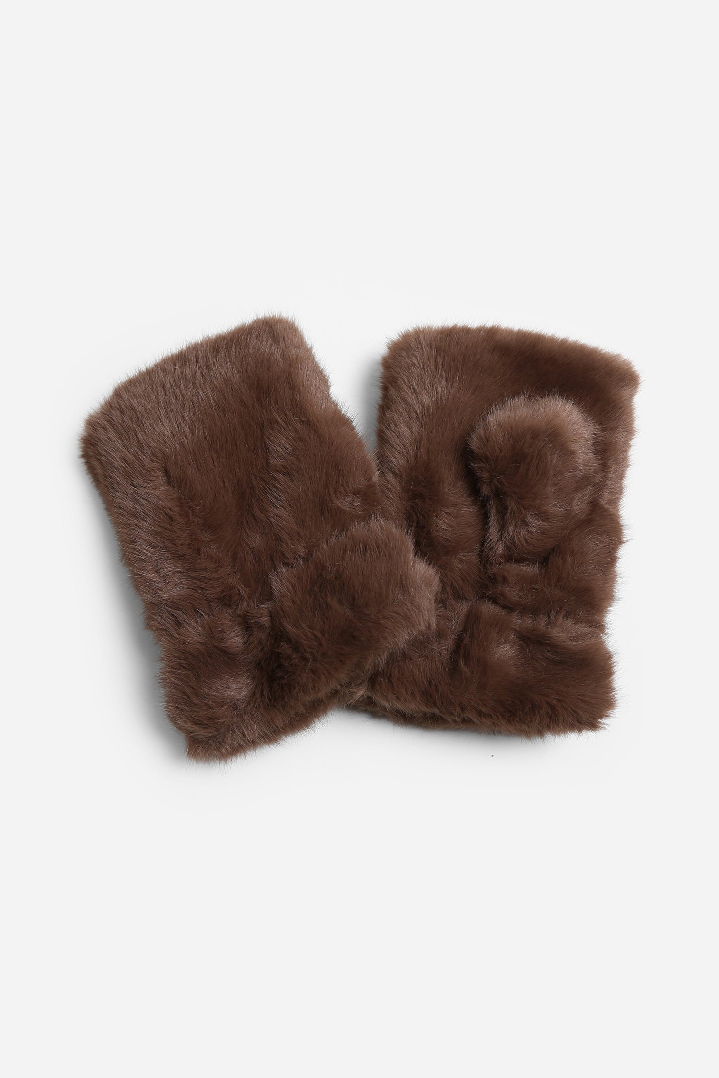 Faux Fur Fingerless Gloves