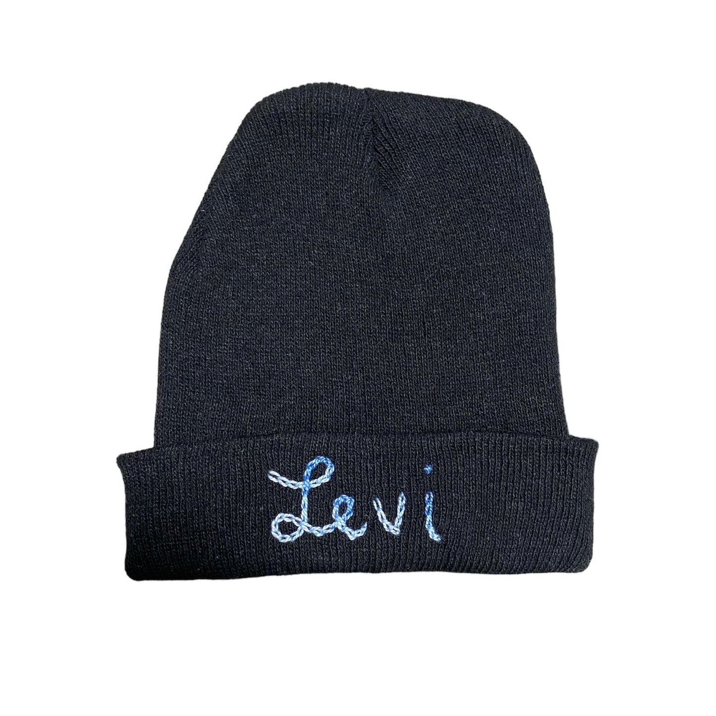 Custom Embroidered Knit Baby Beanie