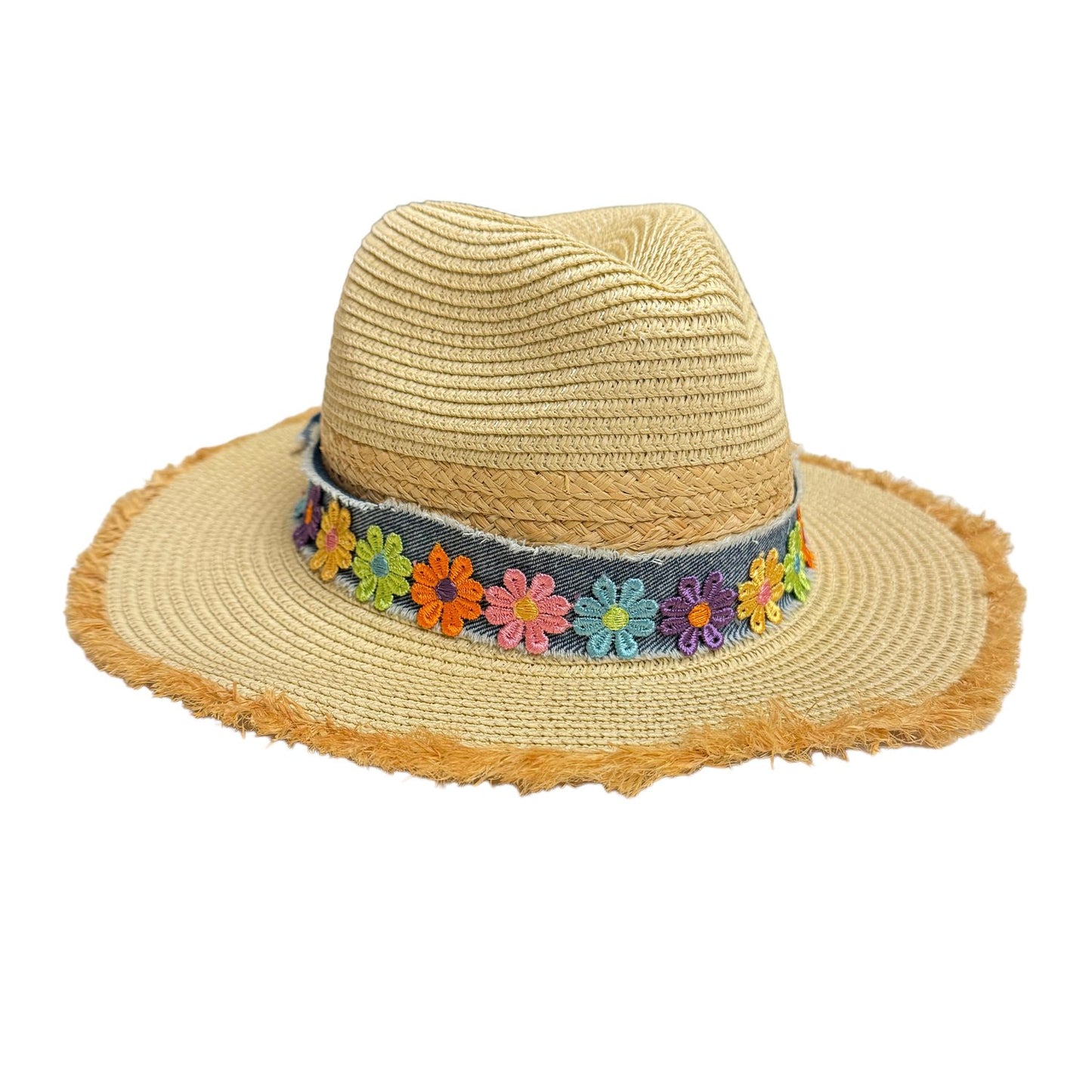 Malibu Frayed Straw Hat