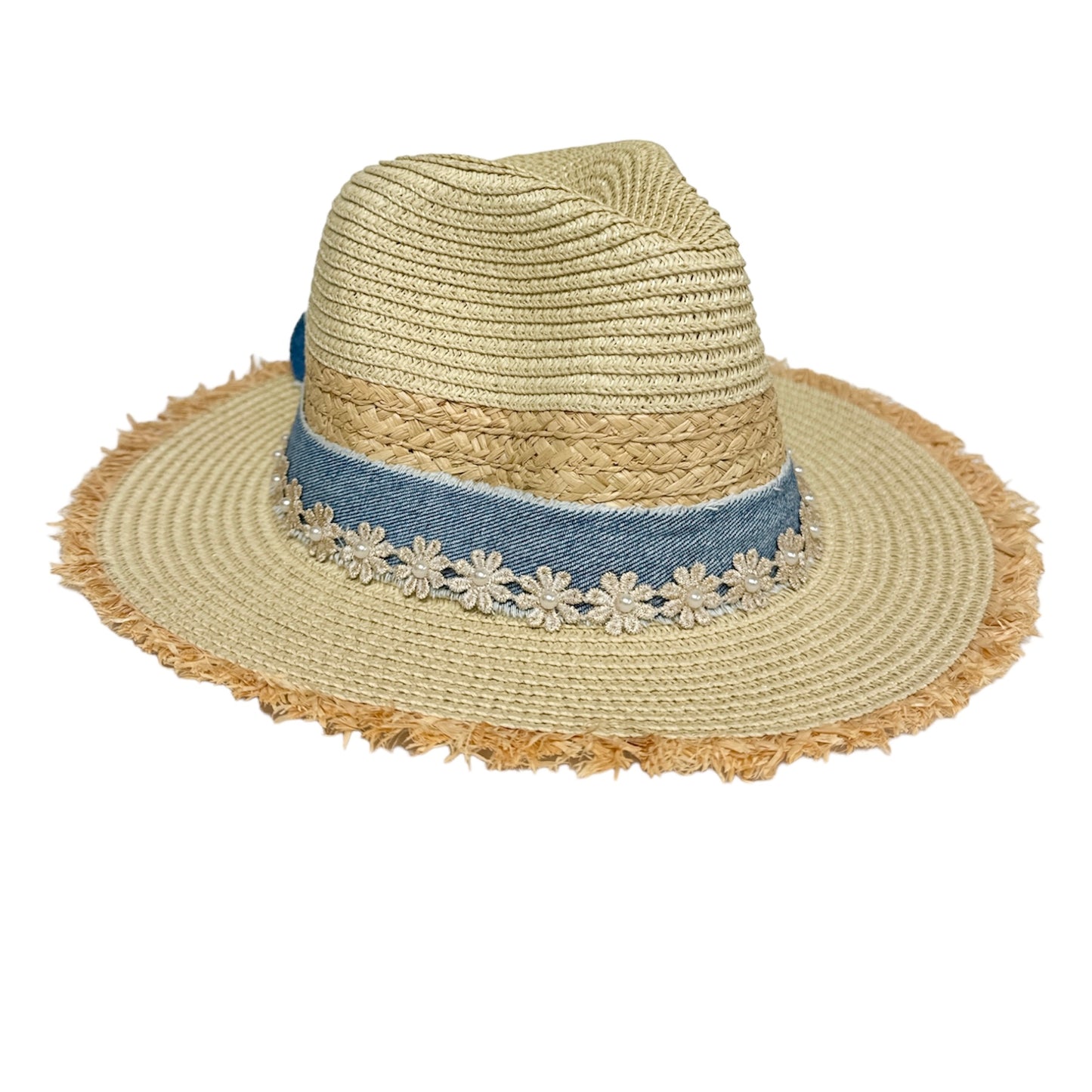 Key West Frayed Straw Hat