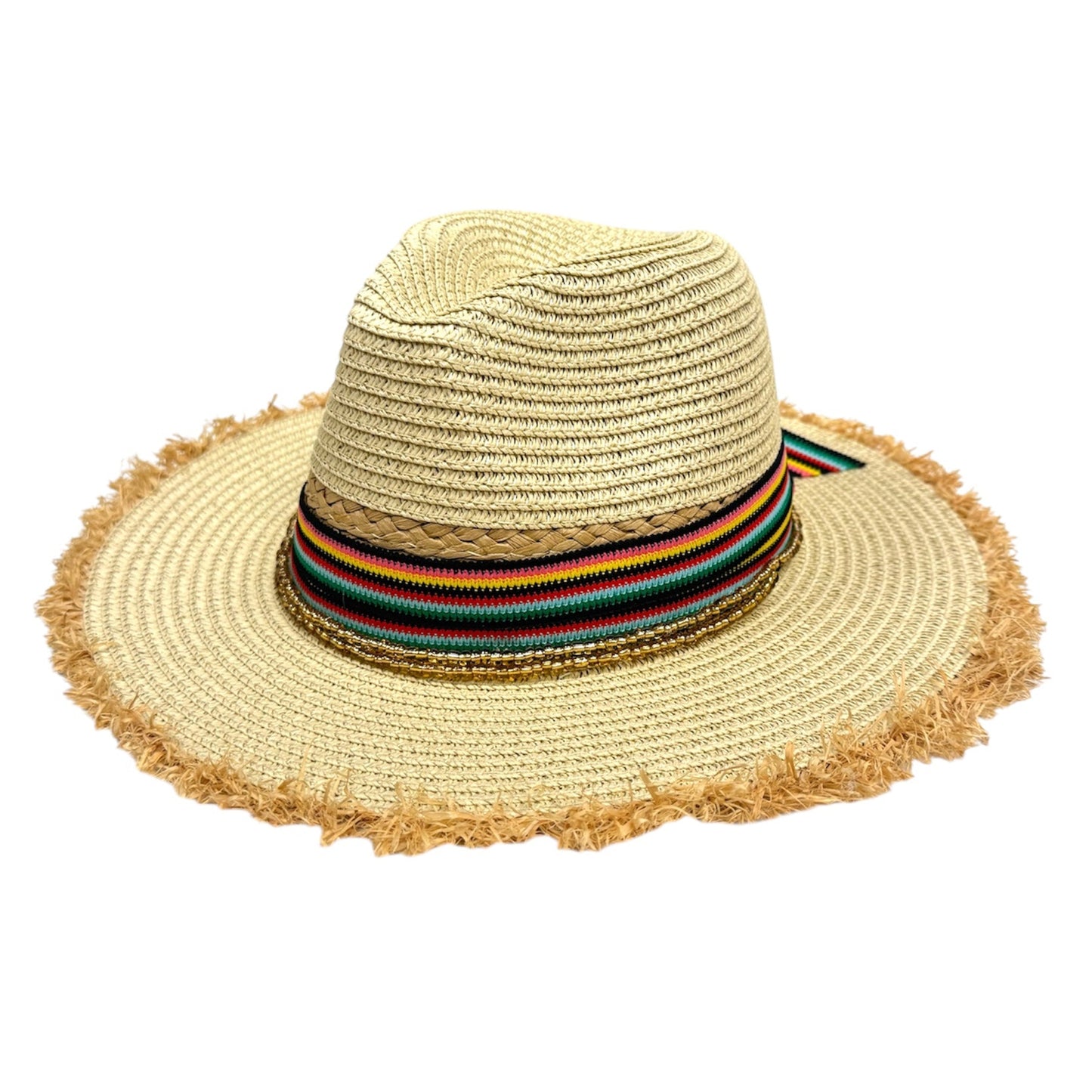 St. Kitts Frayed Straw Hat
