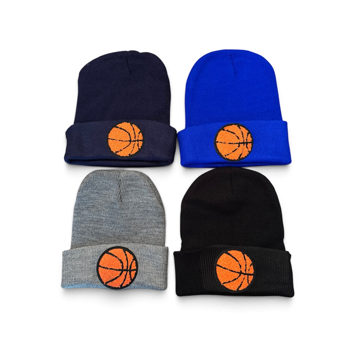 Baby & Toddler Chenille Patch Basketball Beanie (3 Months-3 Years)