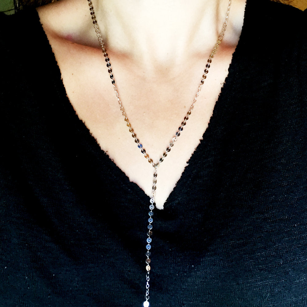 Sequin Y Lariat
