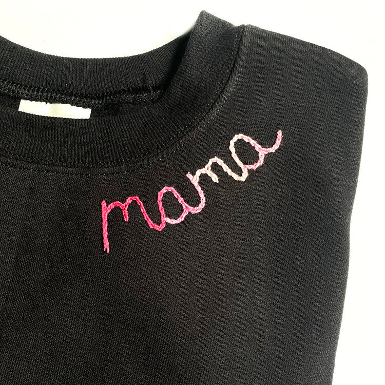 Custom Embroidered Mama Sweatshirt
