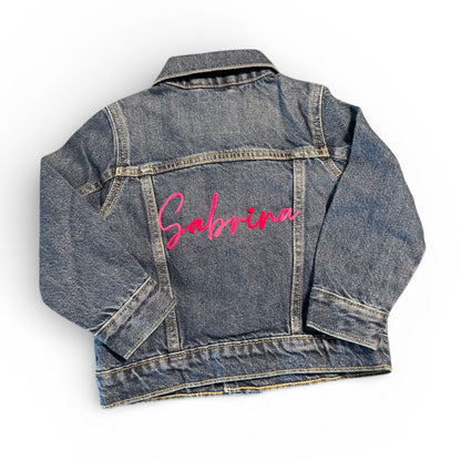 Custom Kids Embroidered Denim Jacket