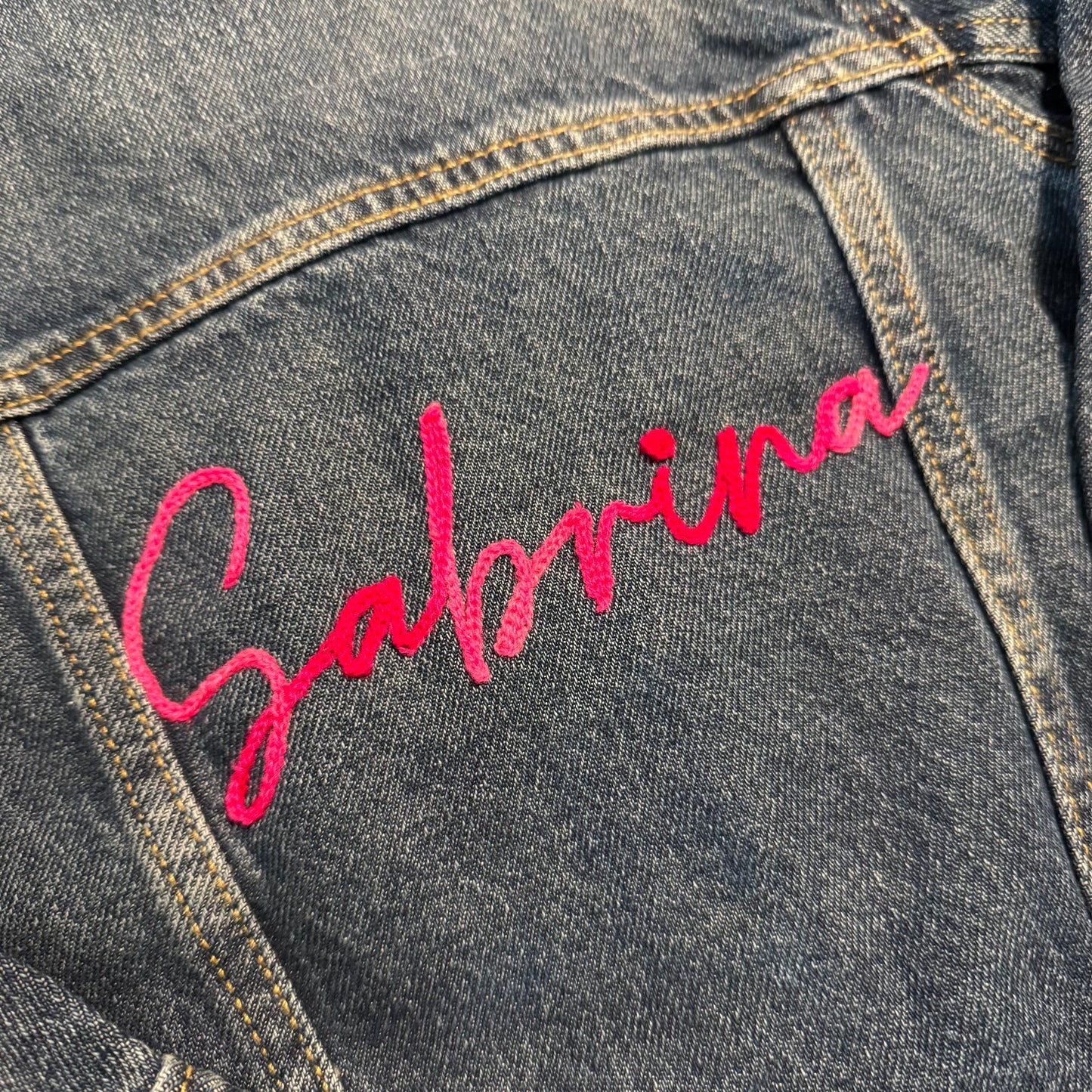Custom Kids Embroidered Denim Jacket