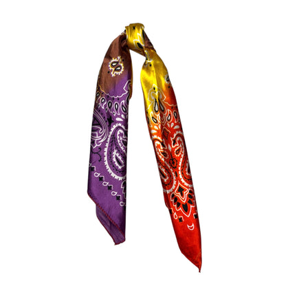 Satin Tie Dye Bandana