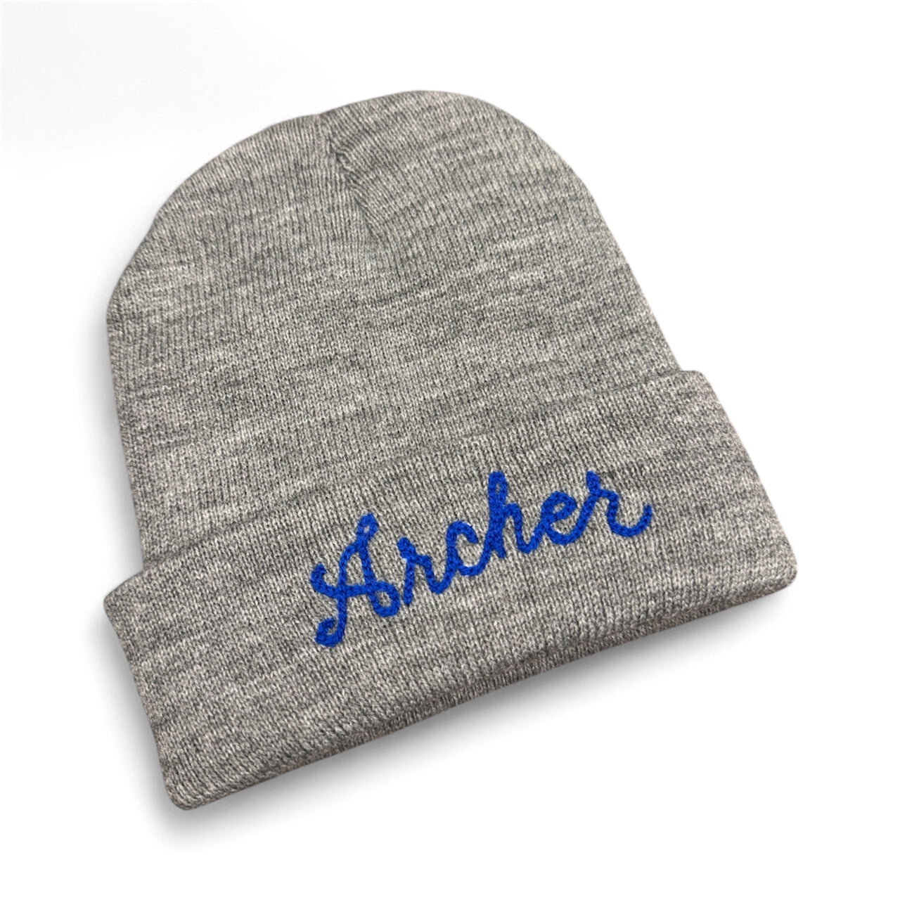 Custom Embroidered Knit Baby Beanie