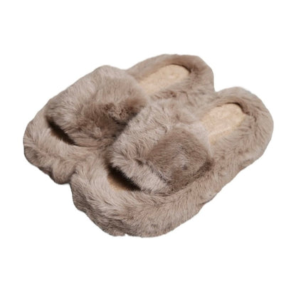 Faux Fur Slides