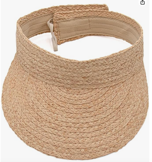 Plain Straw Visor