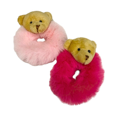 Plush Bear Scrunchie
