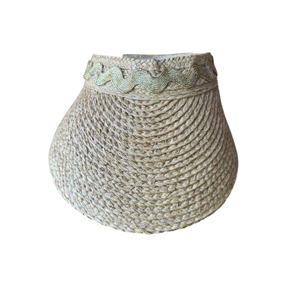 Gold Zig Zag Straw Visor