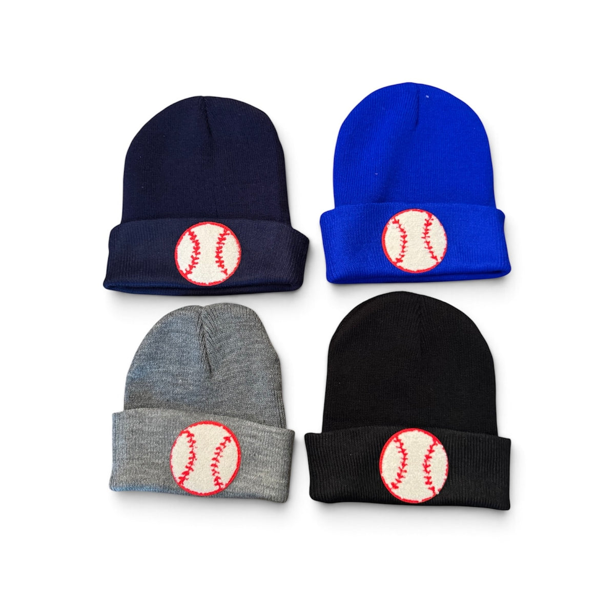 Baby & Toddler Chenille Patch Baseball Beanie (3 Months-3 Years)