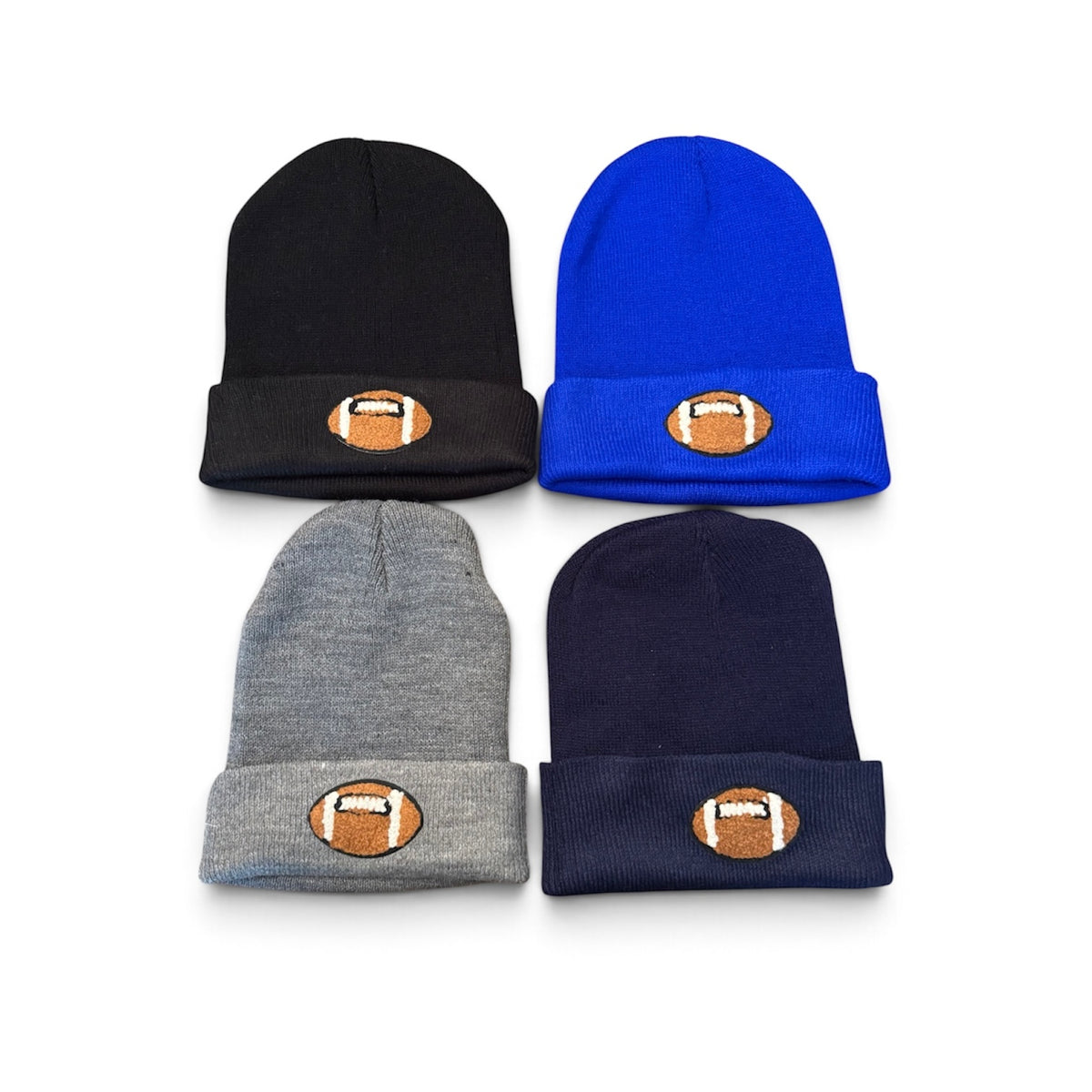 Baby & Toddler Chenille Patch Football Beanie (3 Months-3 Years)