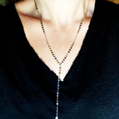 Sequin Y Lariat