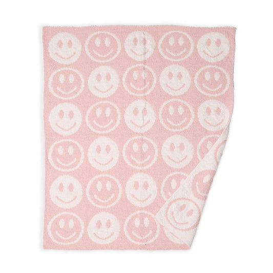 Cozy Smile Light Pink Stroller Blanket