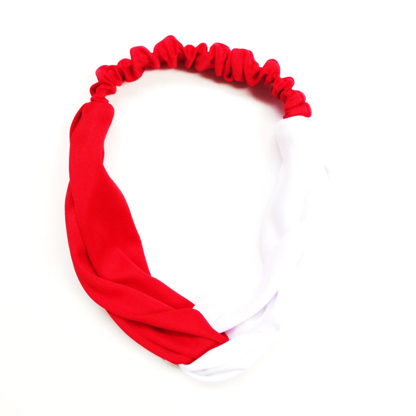 Red & White Stretch Headband